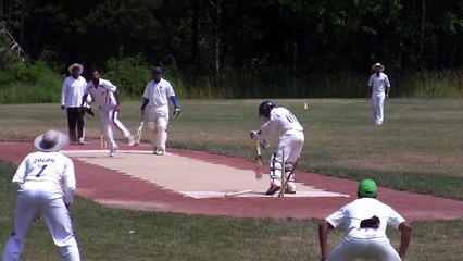 Mohammad Khalil of NJ Rebels wickets against Holmdel Cricket Club - YouTube