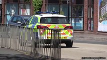 NEW Police car responding with a NEW siren   BMW X5 Ambulance responding
