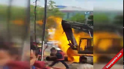 Bağcılar’daki doğalgaz patlaması kamerada