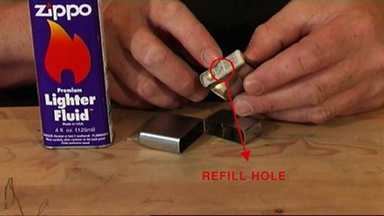 Zippo Трюки с зажигалкой. Maintenance refill