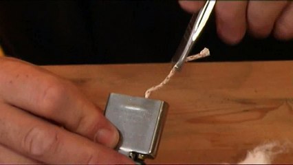 Zippo Трюки с зажигалкой. Maintenance changewick