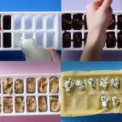 plusieurs astuces avec un  bac glaçon