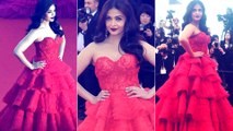 Aishwarya Rai Bachchan RED H0T at Cannes 2017 Red Carpet