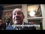 Bob Arum On Mayweather vs Broner - I DONT LIKE ADRIEN BRONER! EsNews Boxing