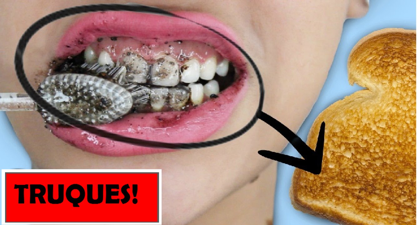 5 TRUQUES caseiros para CLAREAR os DENTES instantaneamente! Simple Life Hacks
