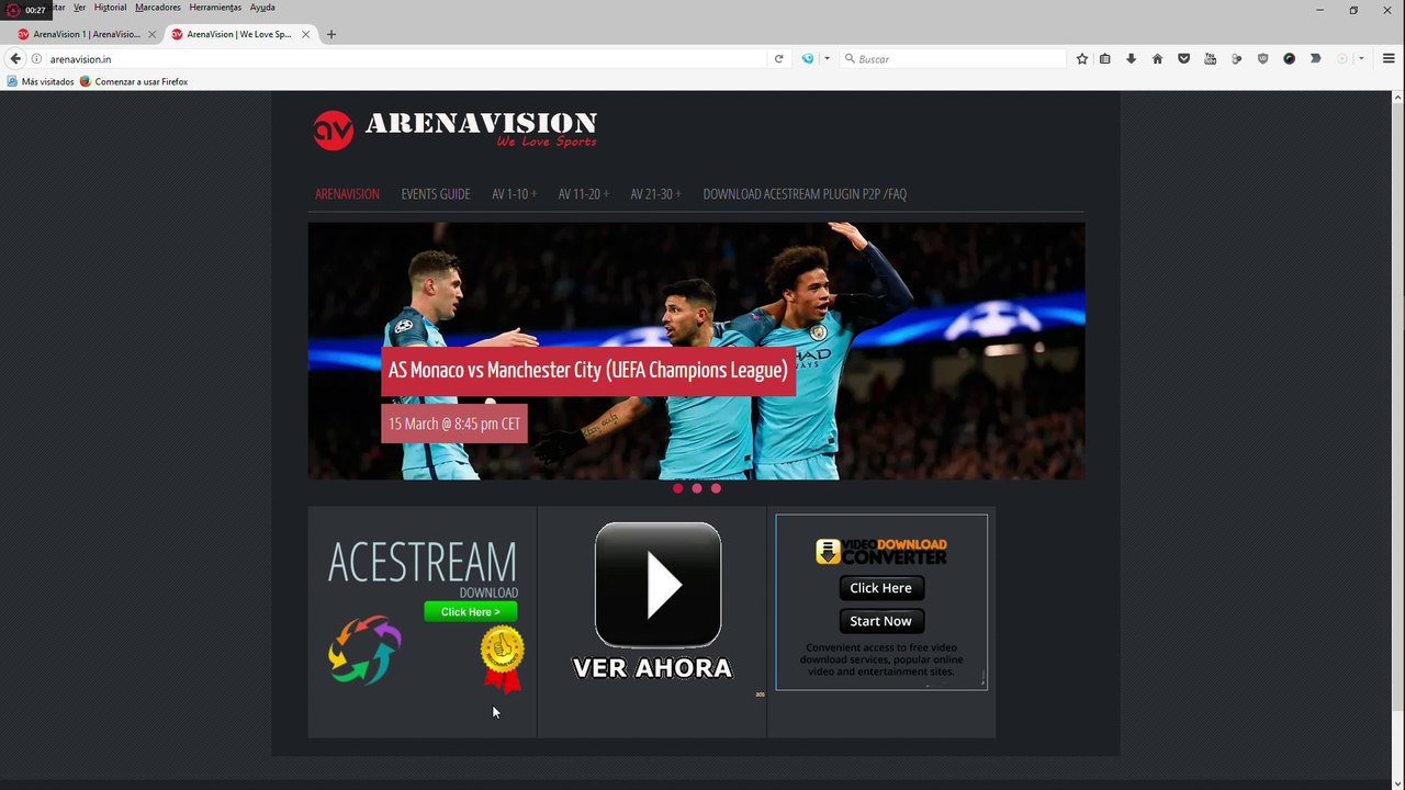 tutorial arenavision arenavision.ru