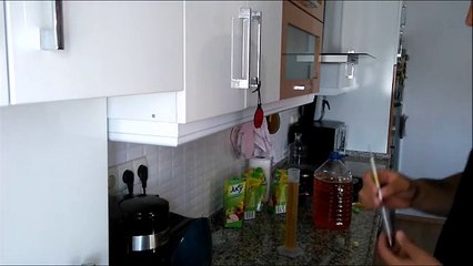 Evde Basit Elma Şarabı Yapımı