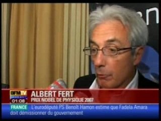 PRIX NOBEL PHYSIQUE DECERNE CONJOINTEMENT FERT ET GRUNBER