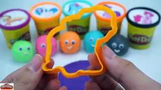 LEARN COLORS with Play Doh Ball Smiley My Little Pony Molds & Video Learning Colors for Children