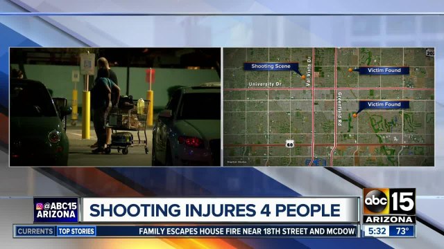 Mesa PD: Four people injured after shooting in grocery store parking lot, investigation ongoing