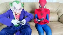 Spiderman vs Joker vs Minion! w_ Batman, Pink Spidergirl Crazy Gymnastics - Fun Superheroes  -)-2m1XWFA