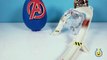 Hotwheels Avengers Tower Takeover Race Track & Play Doh Surprise Egg with Iron Man, Captain America-bknHcLH