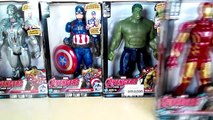 Superhero Marvel - Titan hero Tech -  Hulk vs Iron Man, Ultron, Captain America #SurpriseEggs4k-LtcplI