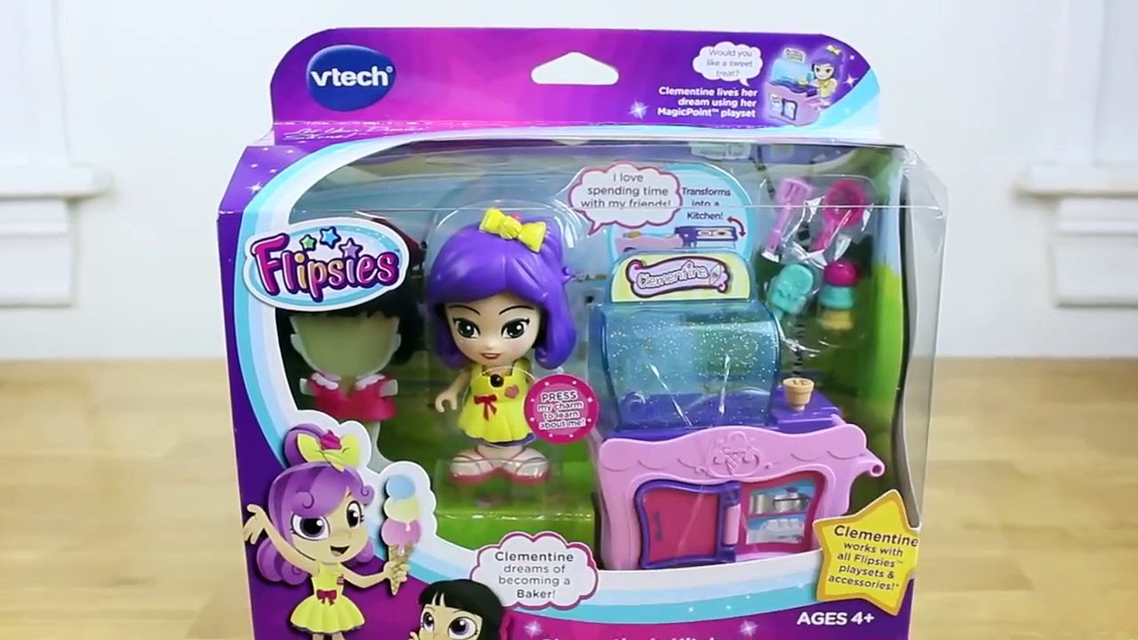 BRAND NEW FLIPSIES Clementine's Kitchen and Ice Cream Cart from VTECH-CMWjAS
