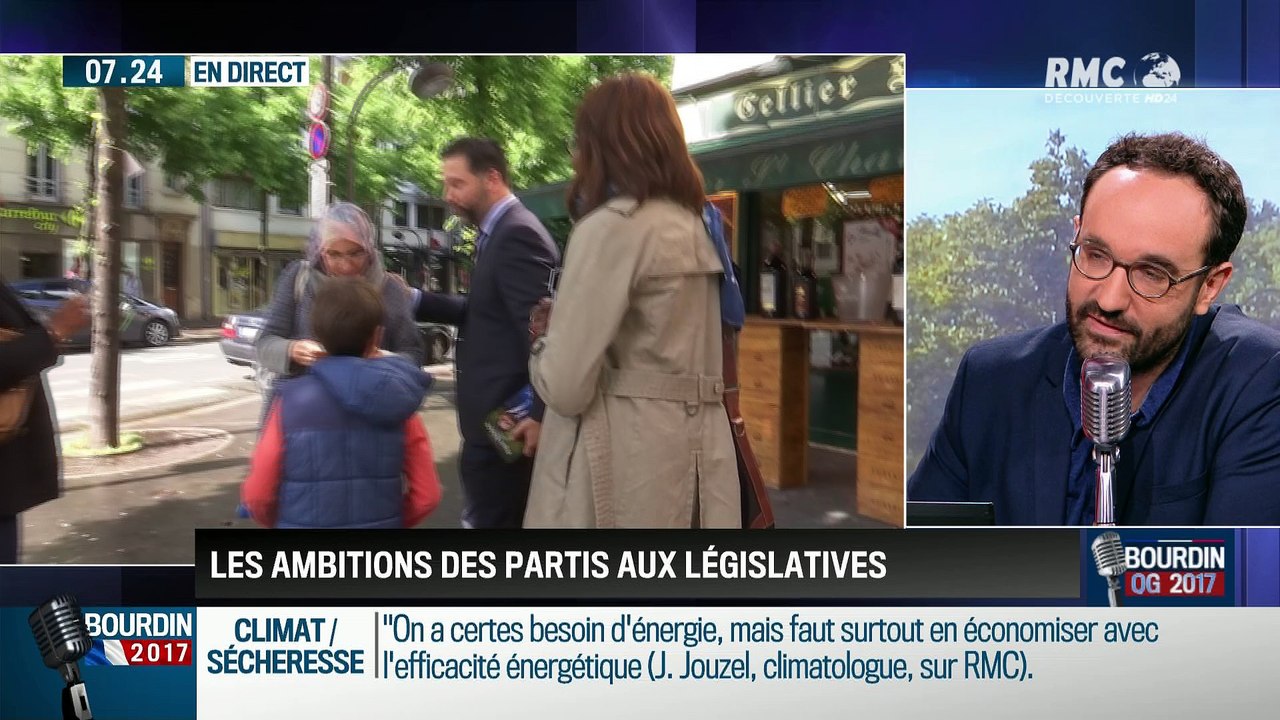 QG Bourdin 2017 : Les ambitions des partis aux législatives - 22/05