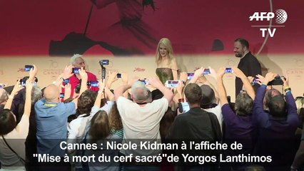 Cannes: Nicole Kidman présente "Mise à mort du cerf sacré"