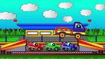 Cars cartoons. Learn numwith  Helpy the truck. Cars racing cartoon. Educational video