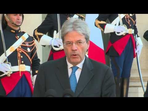Francia - Gentiloni incontra Macron all'Eliseo (21.05.17)