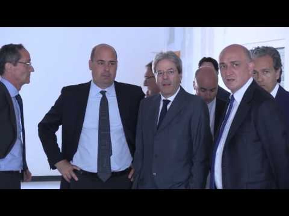 Ariccia (Roma) - Nuovo ospedale dei Castelli Romani, Gentiloni visita il cantiere (22.05.17)