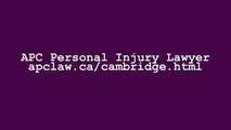 Personal Injury Law Firm Cambridge - APC Personal Injury Lawyer (519) 957-2044 r