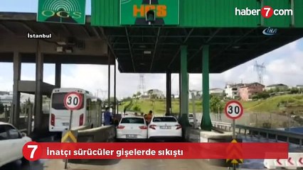 Gişelerde sıkışan inatçı sürücüler - acemi kamera video