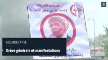 Les Palestiniens en grève pour les prisonniers à l'arrivée de Trump en Israël