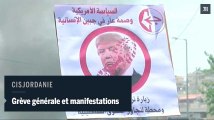 Les Palestiniens en grève pour les prisonniers à l'arrivée de Trump en Israël