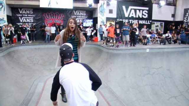 Demande en mariage surprise en compète de Skateboard !