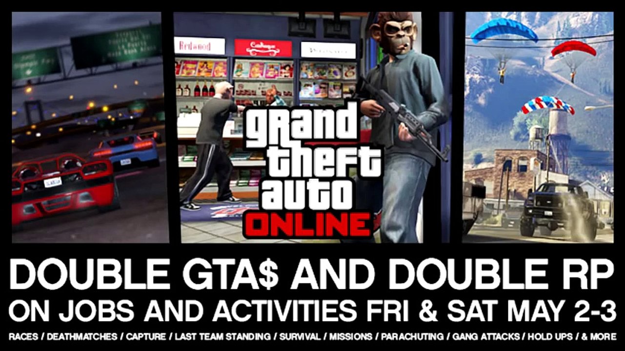 GTA 5 Online - How To Make Money Fast Online - How To Level Up Fast RP - Earn Double Money & RP