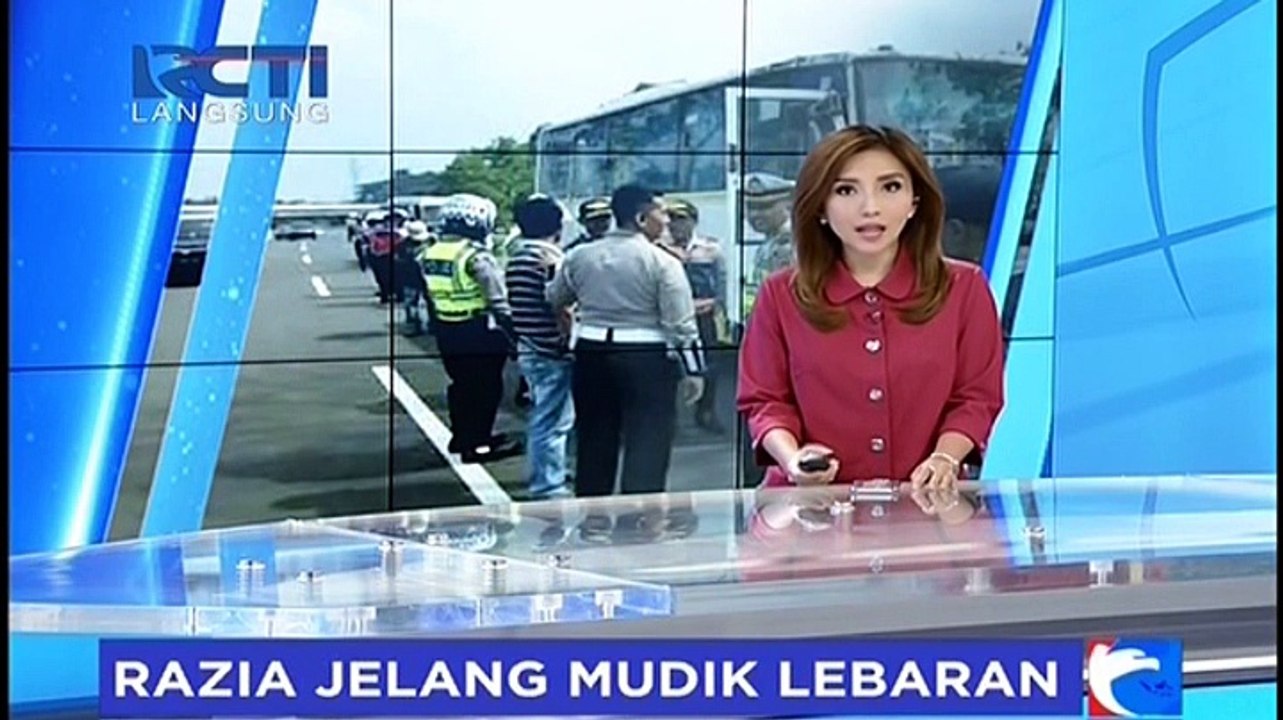 Puluhan Bus AKAP Dirazia Petugas Dishub