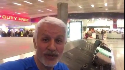 Kızının uçağı kaçırmasına sebep olan alman polisine video çekerek tepki gösteren Talat Bulut