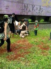 Stable Train Runs Over Father and Son