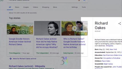 3msuccess likes the google doodle for Richard Oaks on may 22nd
