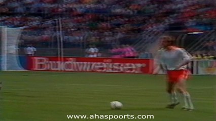 الشوط الاول مباراة مصر و هولندا 1-1 كاس العالم 1990