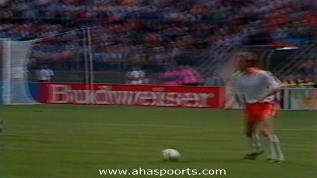 الشوط الاول مباراة مصر و هولندا 1-1 كاس العالم 1990