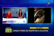 San Isidro: denuncian caso de conductora que no habría respetado a ciclistas