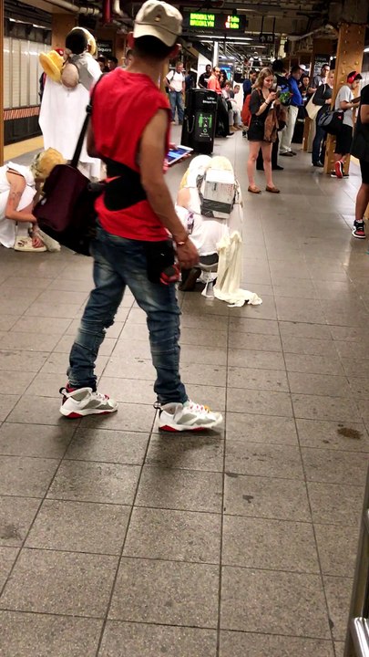 Bizarre New York Subway Troupe