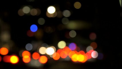 Car Lights Out of Focus in New York