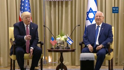 President Trump's Warm Meeting With The President of Israel