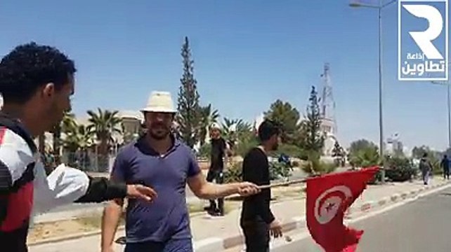 صدامات بين المحتجين وقوات الامن امام مقر ولاية تطاوين