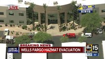 Brown substance found at north Phoenix Wells Fargo