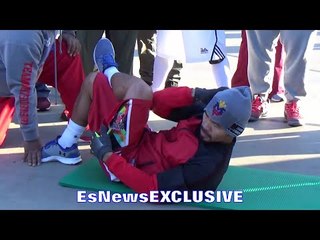 MANNY PACQUIAO KILLER ABS ROUTINE - EsNews EXCLUSIVE