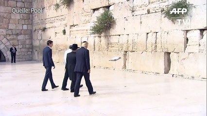 Trump besucht als erster US-Präsident die Klagemauer