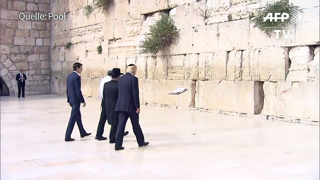 Trump besucht als erster US-Präsident die Klagemauer
