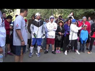 MANNY PACQUIAO SHOWS OFF QUICK FEET DURING INTENSE FOOTWORK DRILL - EsNews EXCLUSIVE