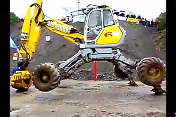 Amazing Spider Excavator driving skills, modern marvels heavy equipment new compilation
