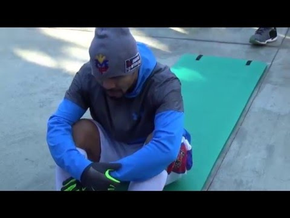 MANNY PACQUIAO CAN DO 2,000 CRUNCHES/SIT-UPS IN ONE TAKE - EsNews EXCLUSIVE