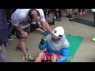 MANNY PACQUIAO: YOU CAN'T SAY IN THE RING, WAIT, I WASN'T TRAINING BECAUSE IT RAINED - EsNews