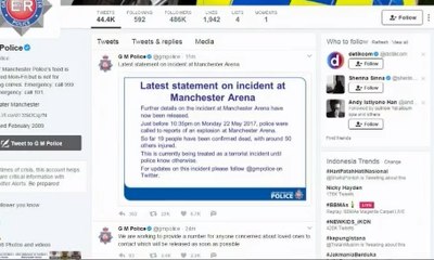 Saksi Mata Dengar Letusan di Konser Ariana Grande