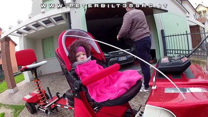 Giant Model Peterbilt 359 RC with -Biga- and Stroller